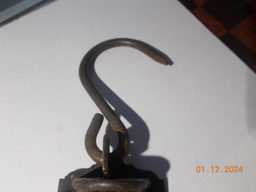 Vintage C. Forschner 50 Pound Spring Scale, Brass Front