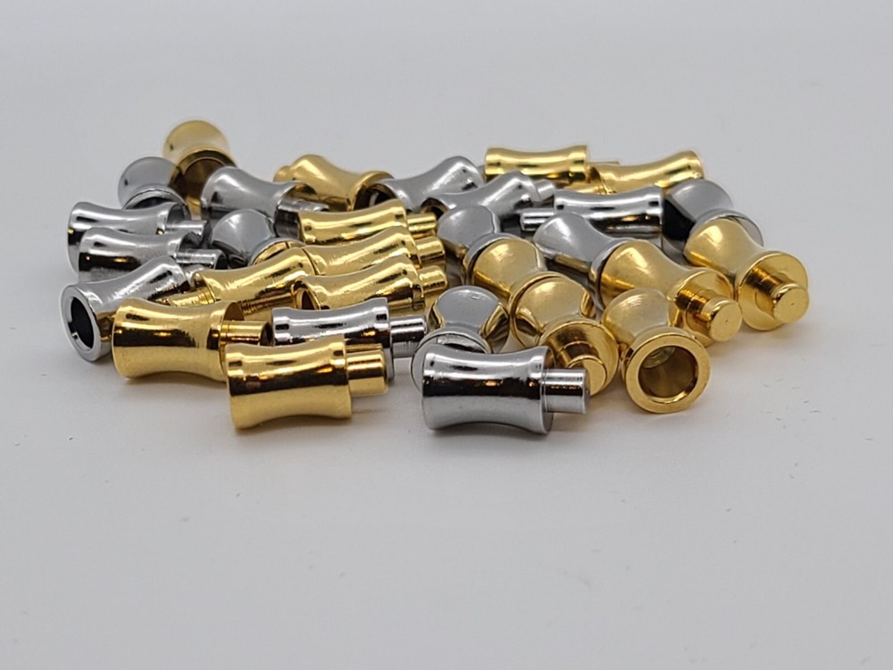 Metal Gold/Silver Tone Checker Pcs