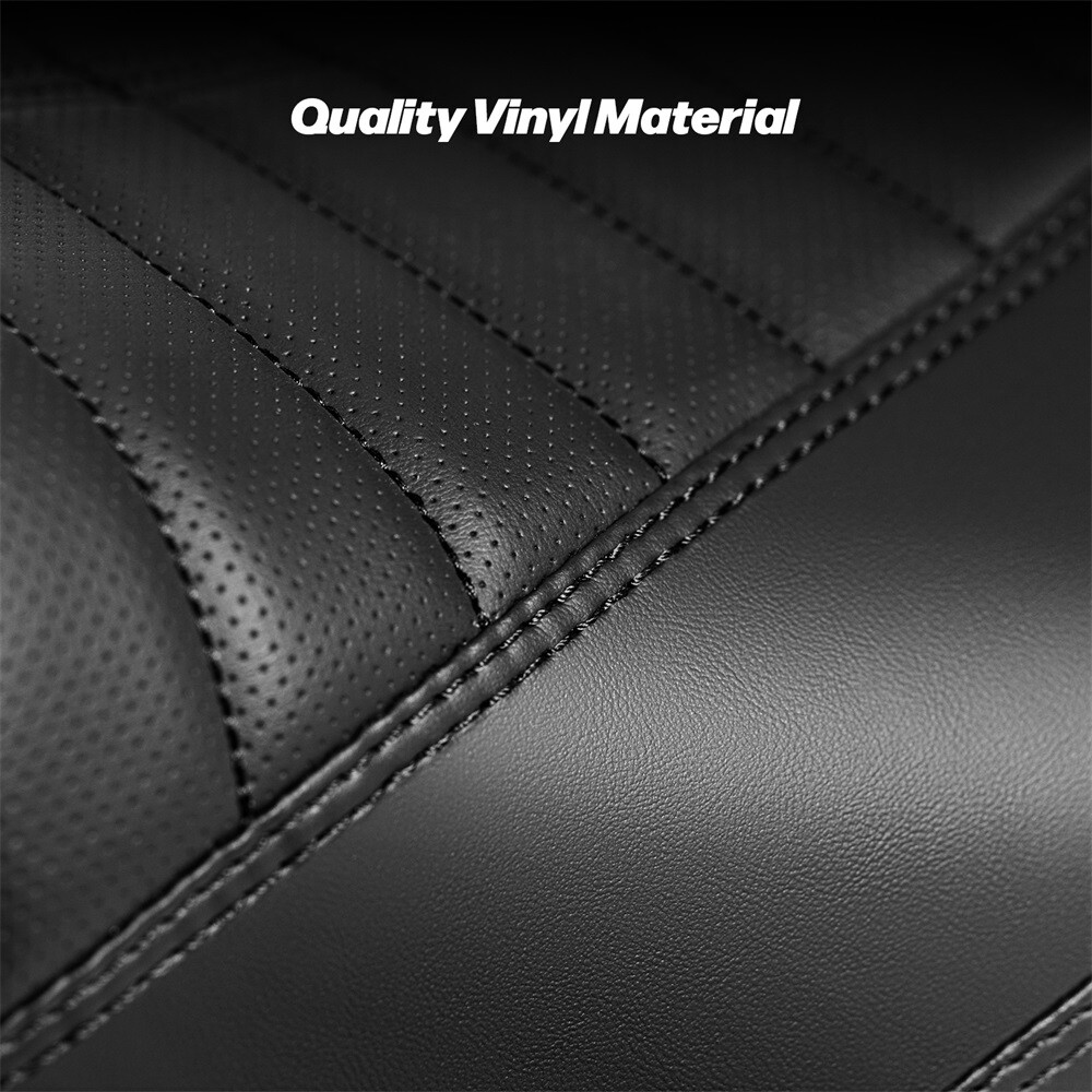 Black Stitch Front Rear Seat For Harley Road King Street Glide Models 1997-2007