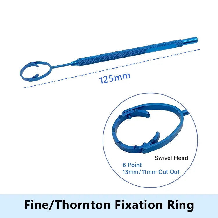 Fine Thornton Fixation Ring Swivel Head Ring fixator Hook Ophthalmic Instrument