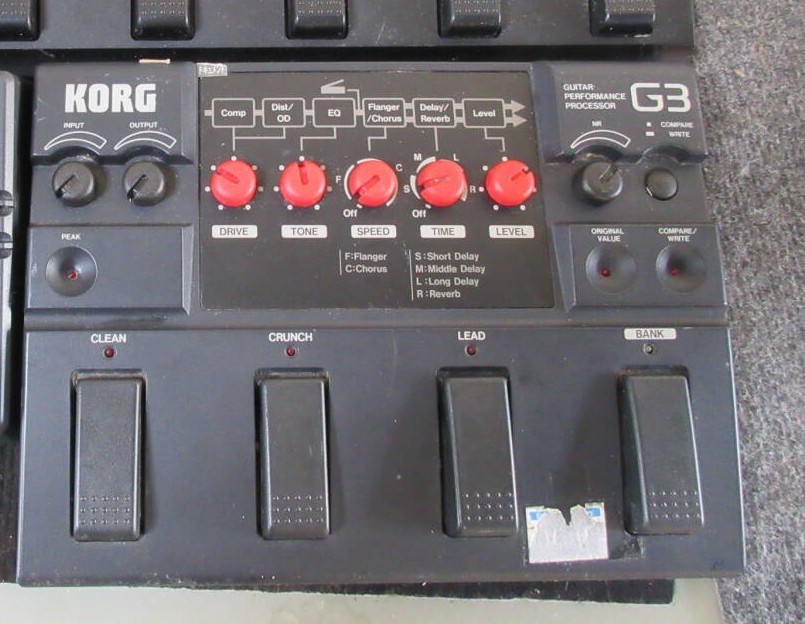 Korg G3 Guitar Multi-Effects Processor Pedal Black free shipping