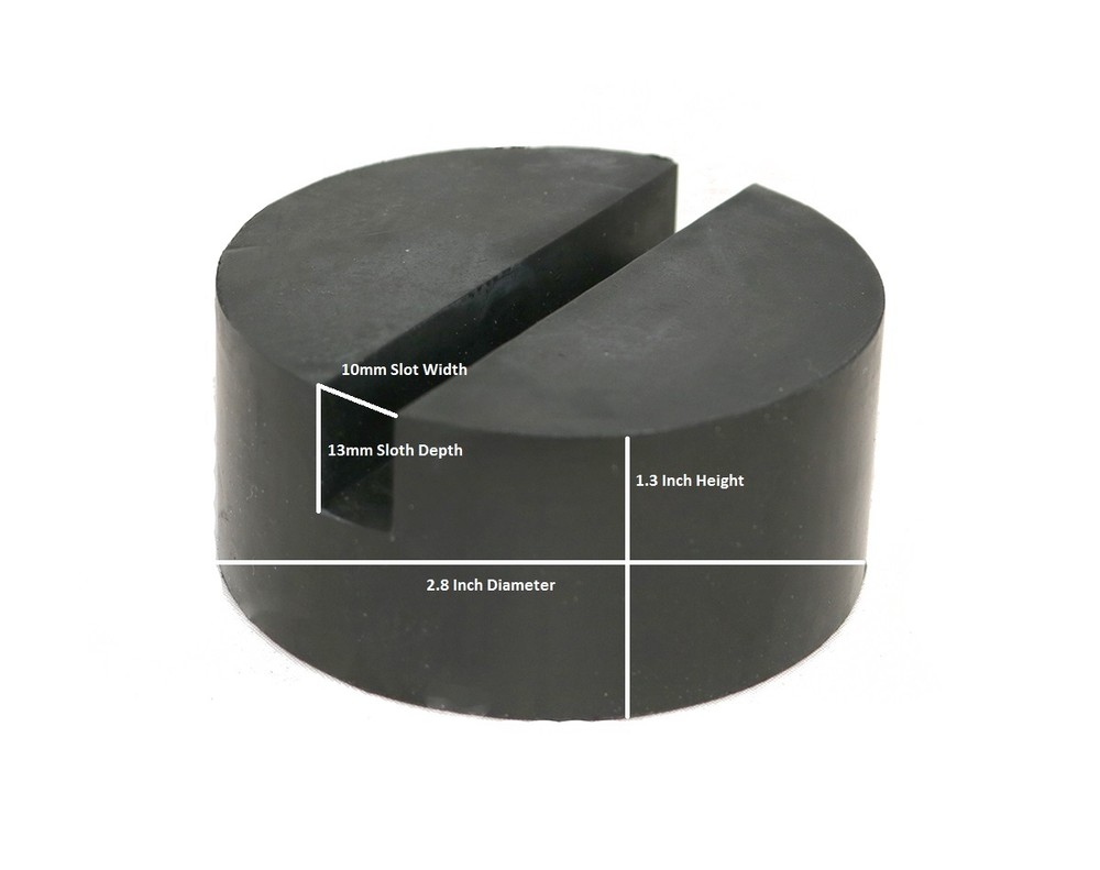 2 Pack Jack Pad Medium Frame Rail Protector Adapter Universal Slotted Floor Lift