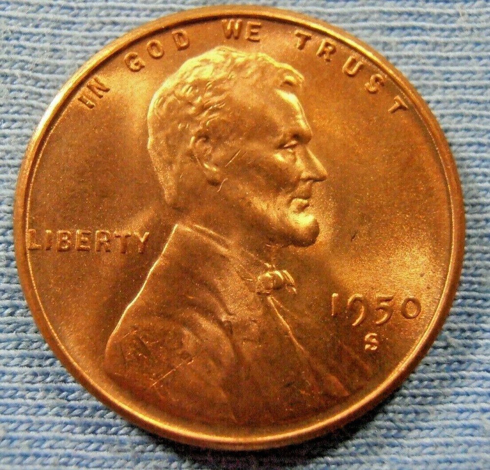 1950 S Lincoln Cent, Uncirculated