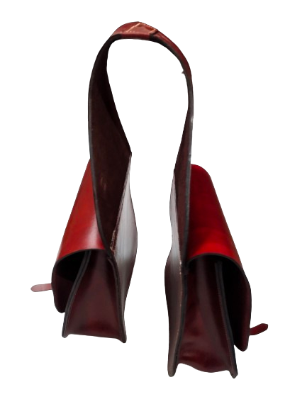 Horse Saddle Bag Genuine Leather Cow Hide Saddle Bag.