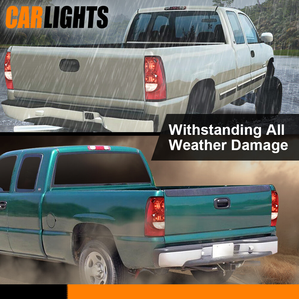 2PCS Tail Lights Fit For 2003-2006 Chevy Silverado 1500 2500 3500 HD Brake Lamp