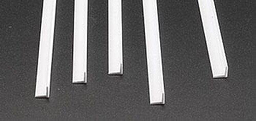 Plastruct Angle Styrene 1/4 (5) - Model Scratch Building Plastic Strips - #90506