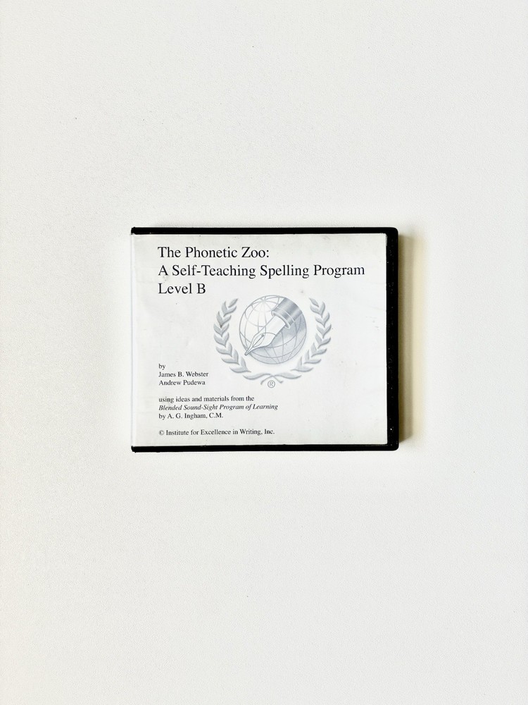 Phonetic Zoo Level B – 5 CDs + Intro DVD, IEW Spelling Program, Tested Set