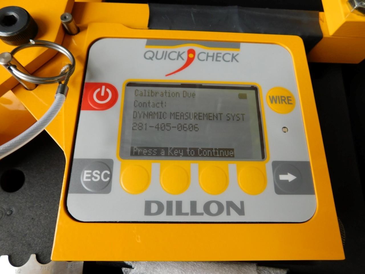 DILLON QUICK CHECK AWT05-508114 10,000 LBF WIRE TENSION METER GAUGE GAGE