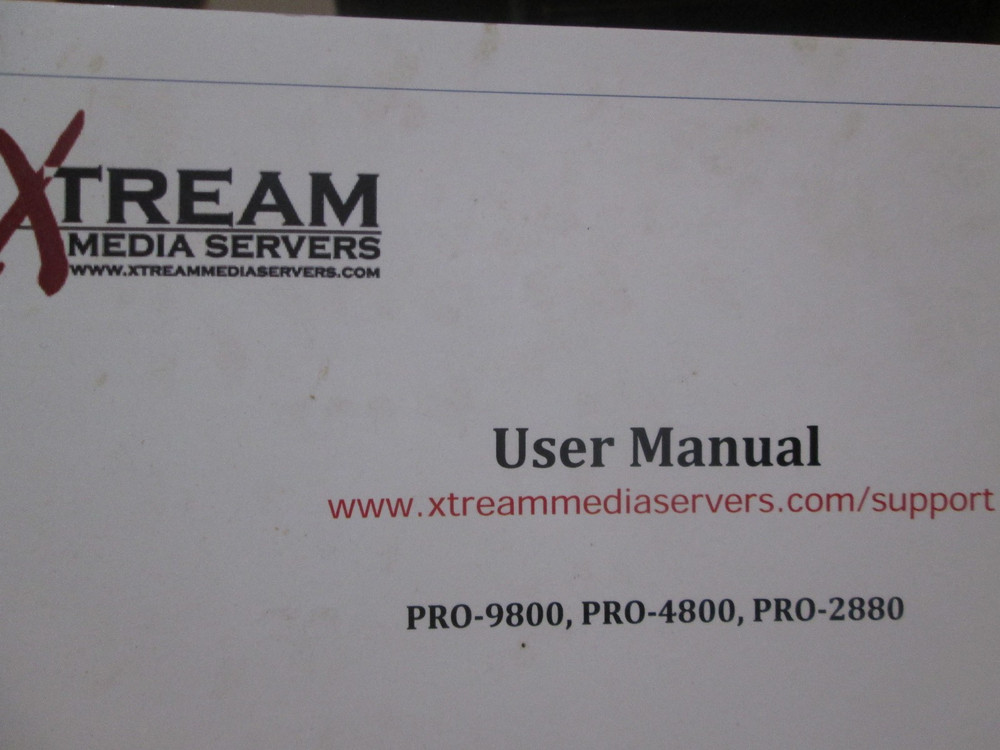 XTREAM Media Server PRO-9800