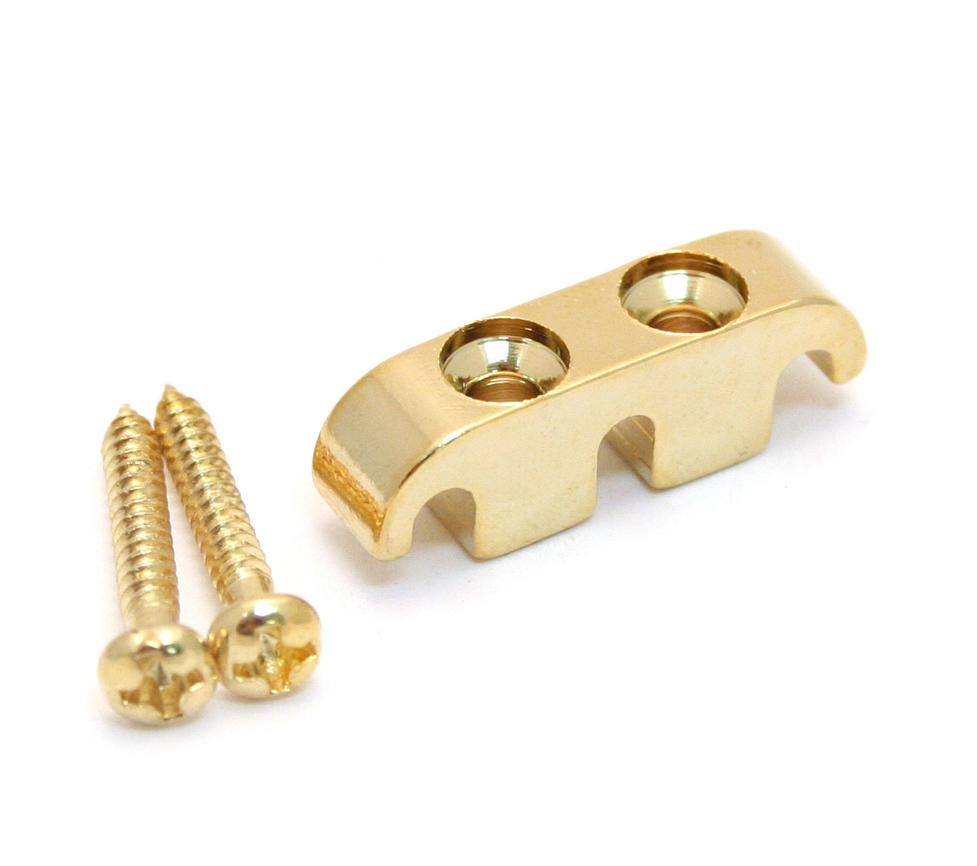 (1) Gold 3-String Narrow String Guide/Retainer for Multi-String Bass BSG-MS-G