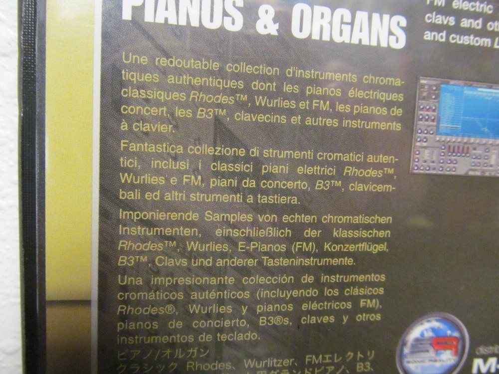 Sonic Refills ~ Volume 4 ( Pianos & Organs ) Windows DVD-ROM