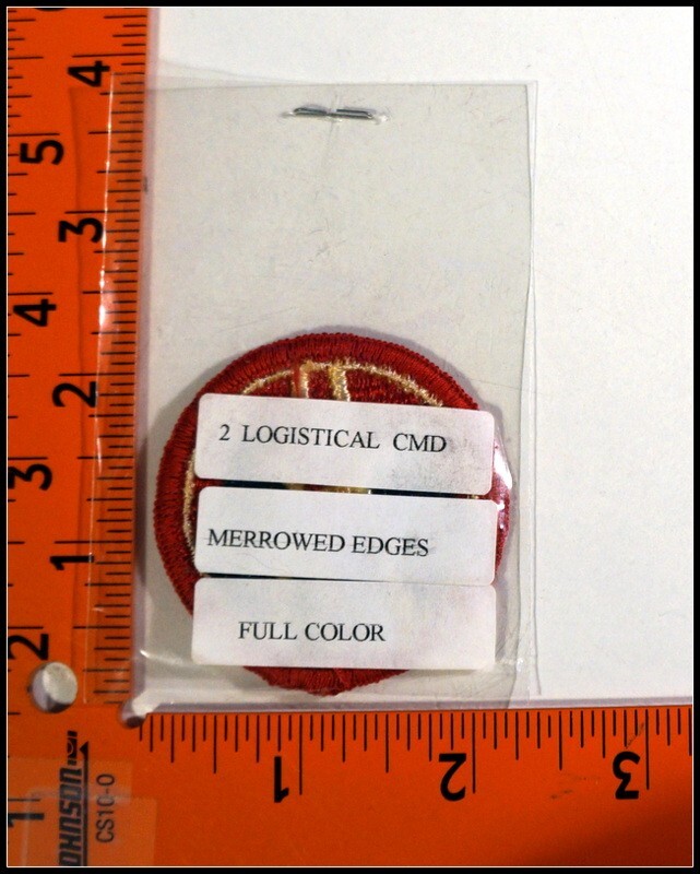 Military Patch US Army 2nd Logistical Command New Old Stock #T3616