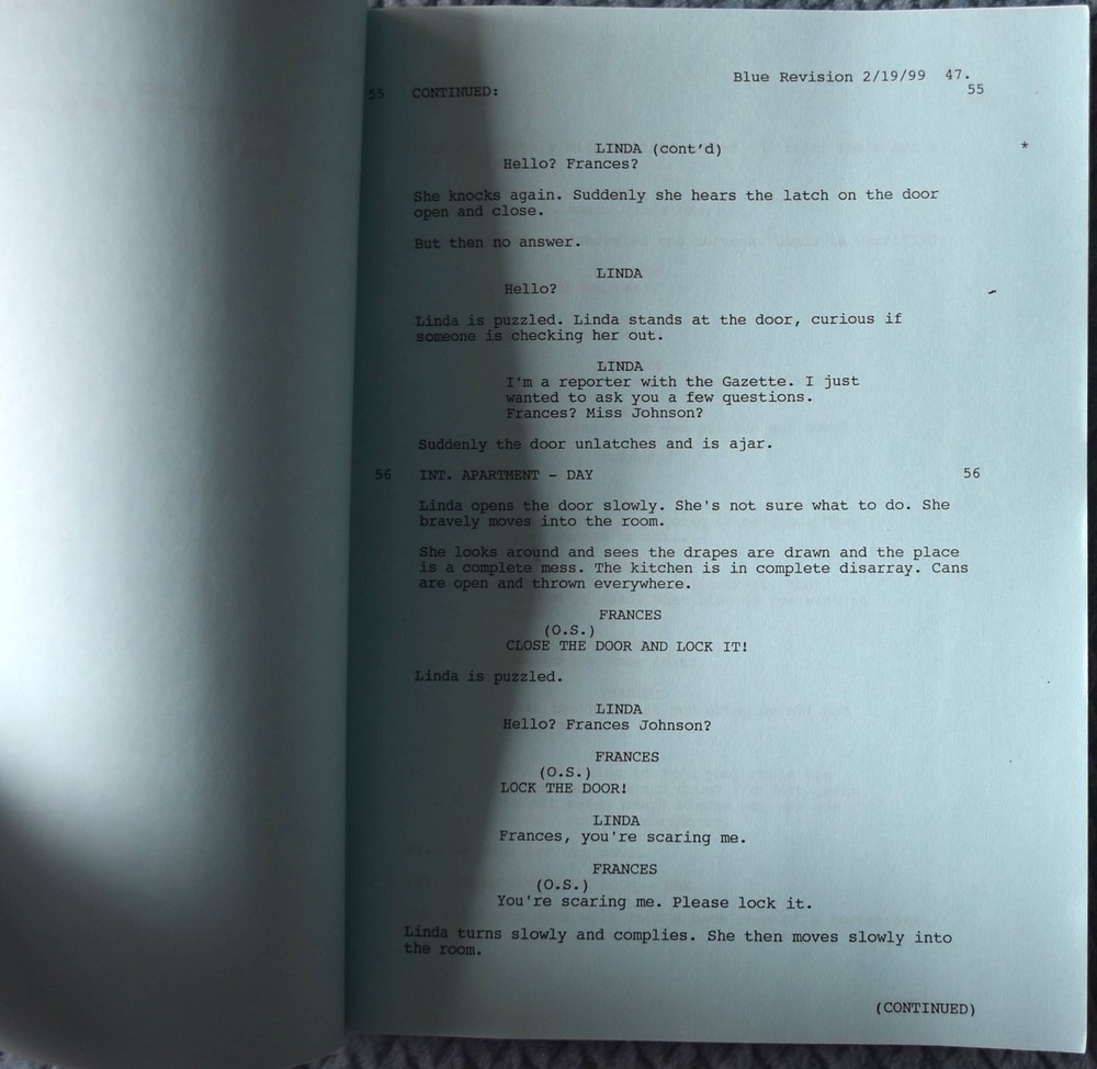 1999 "Newsbreak" Original Script Screenplay Final Draft