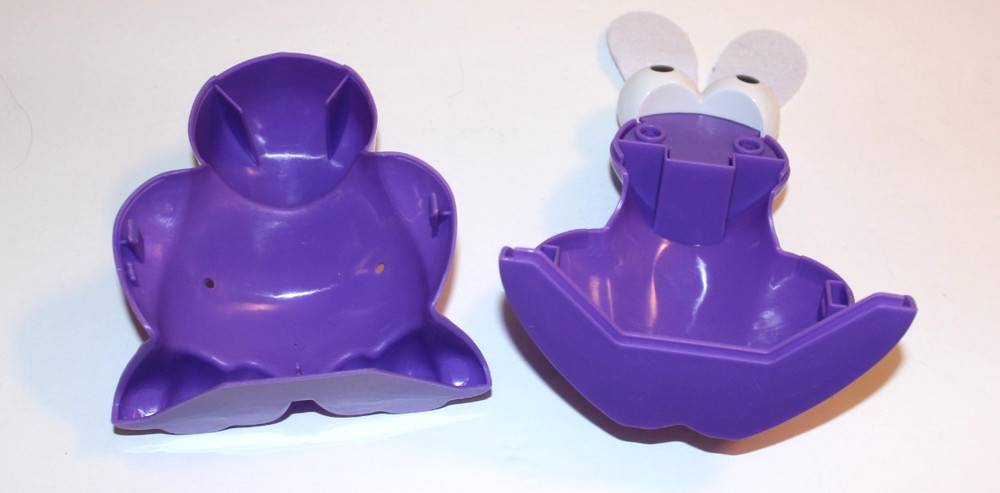 Nerds Candy EASTER 5.5" Plastic character container w/ bunny ears Empty USED