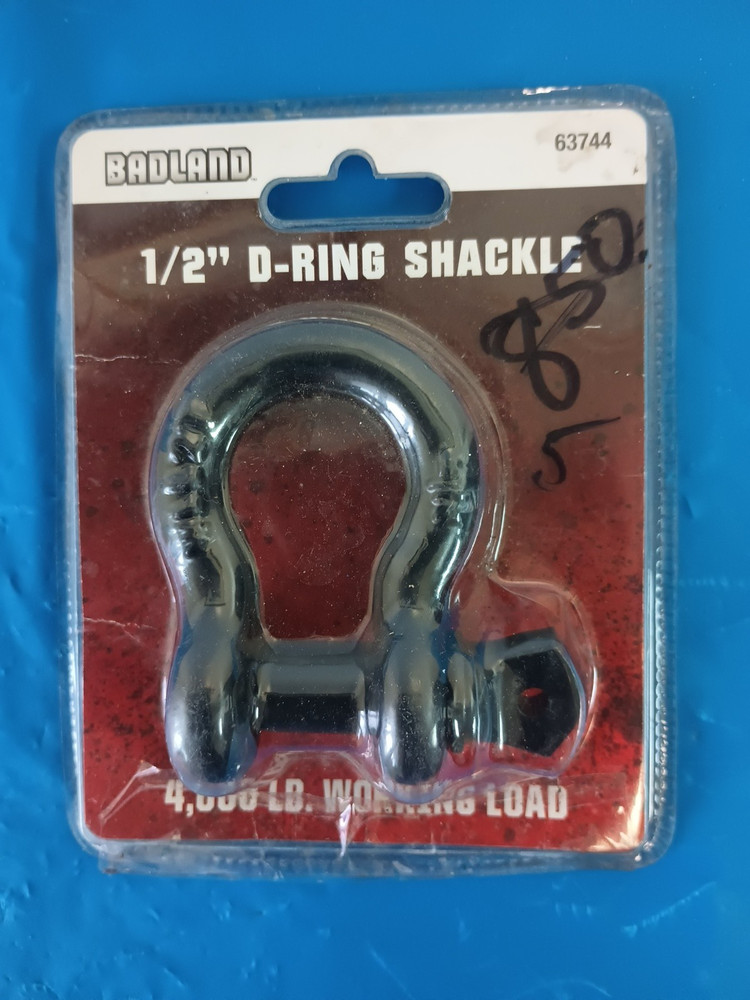 BADLAND 1/2'' D-Ring Shackle 4,000 LB  Working Load