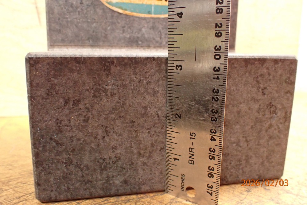 OLDER CHALLENGE GRANITE ANGLE BLOCK PLATE MACHINIST TOOL