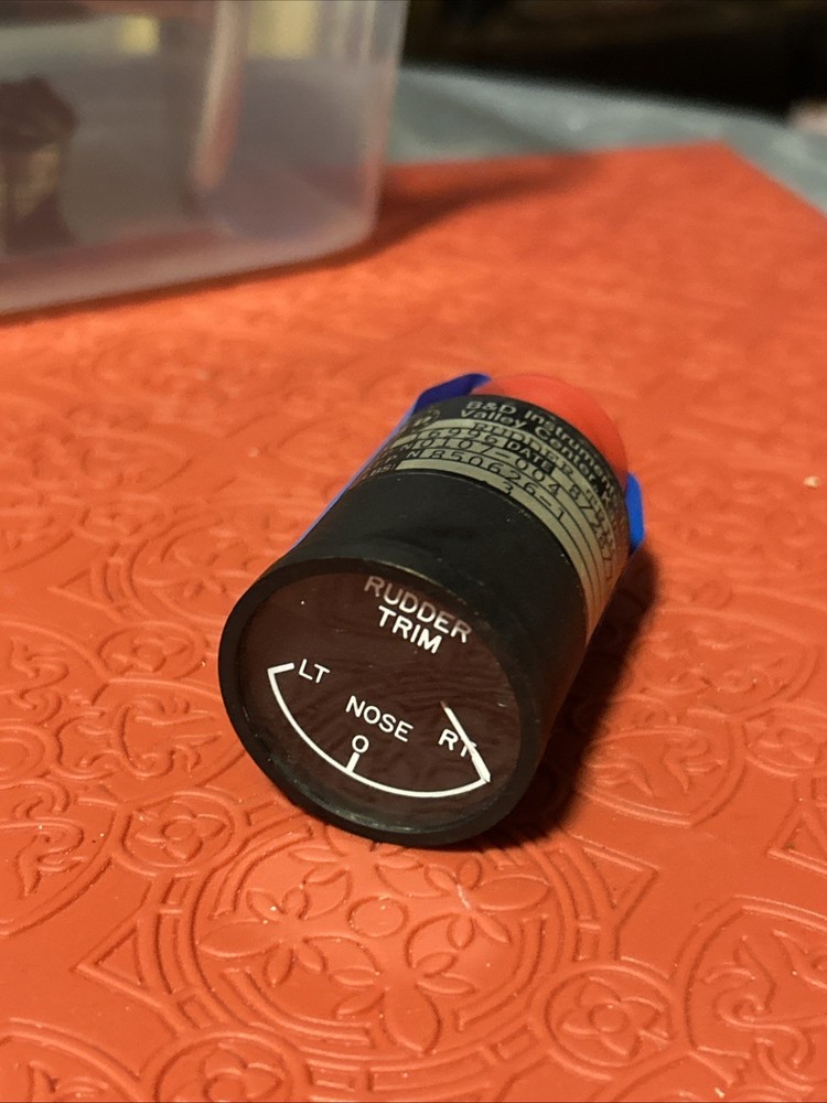 B&D Instruments 0107-004 Rudder Trim Indicator (AP19)