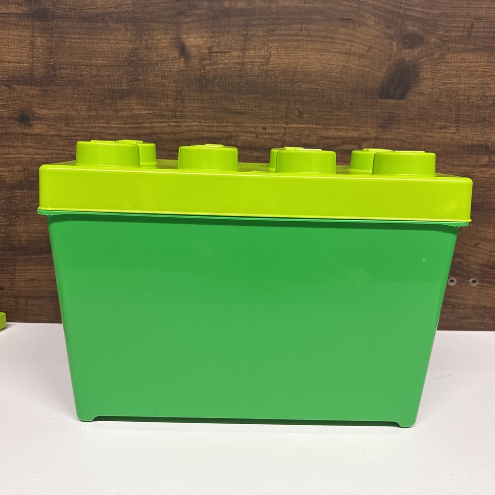LEGO Storage 8 Stud Brick Stackable Box Container 14x7x6 Lot Bricks Minifigures