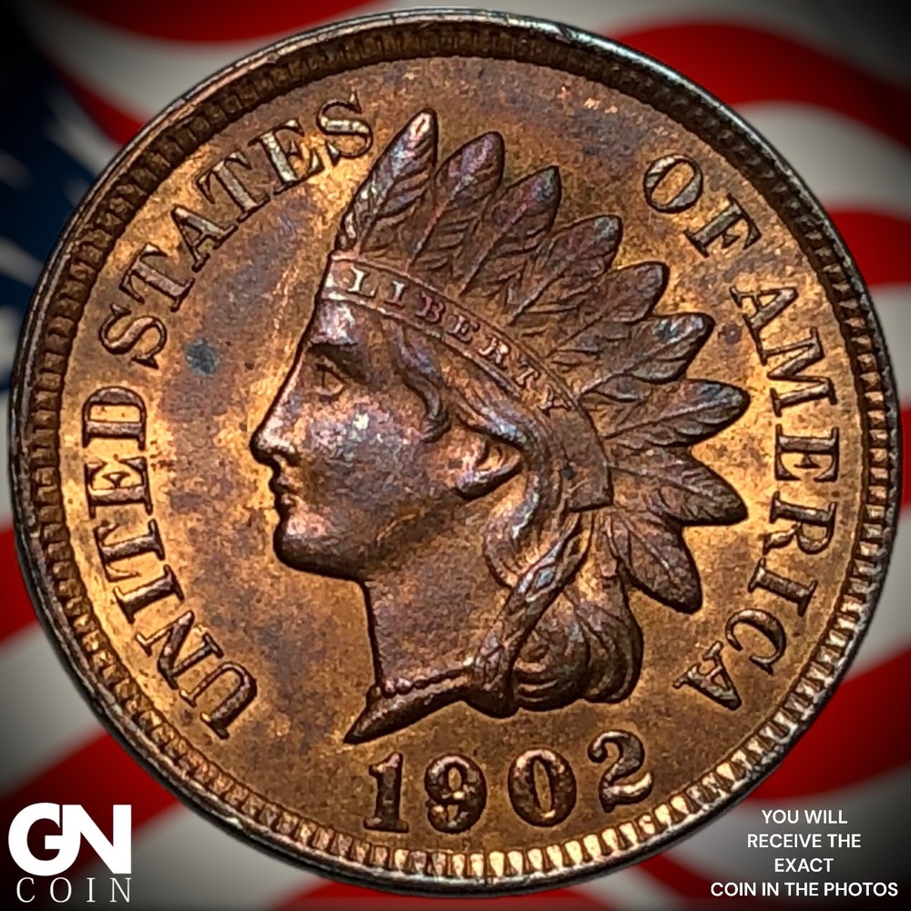 1902 Indian Head Cent Penny  M4743