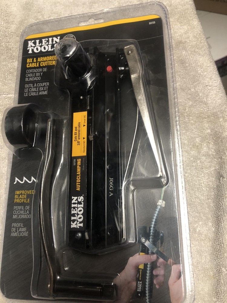 New!Klein Tools Armored and BX Cable Cutter Model 53725