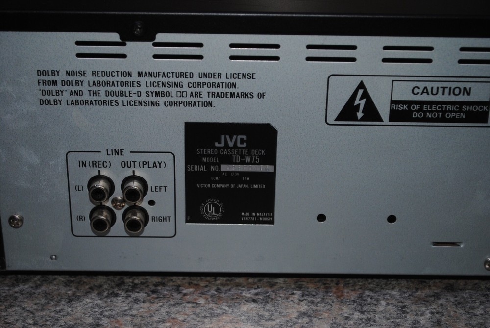 JVC TD-W75 Stereo Double Cassette Deck