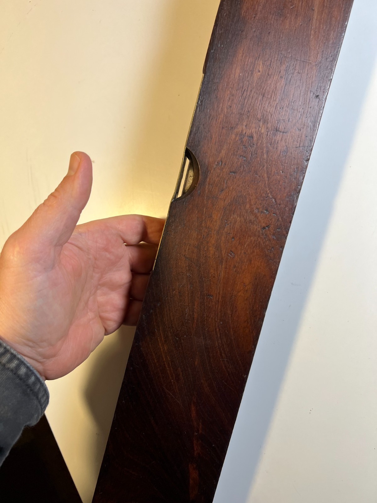 Rare Early Disston & Morss Precision Spirit Level Patent April 25, 1871 28" L