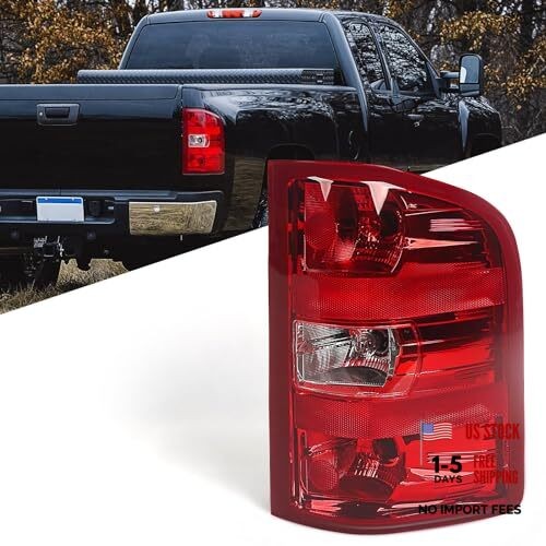 Right Tail light Assembly Compatible with Right (Passenger Side) Red Trim