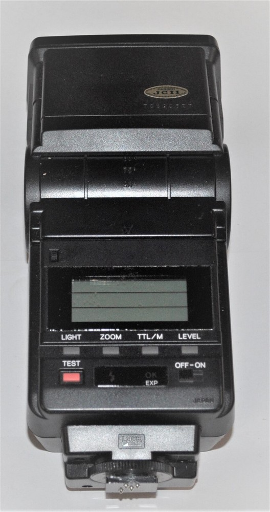 MINOLTA PROGRAM 4000 AF AUTO SHOE MOUNT ELECTRONIC FLASH WITH CASE GOOD