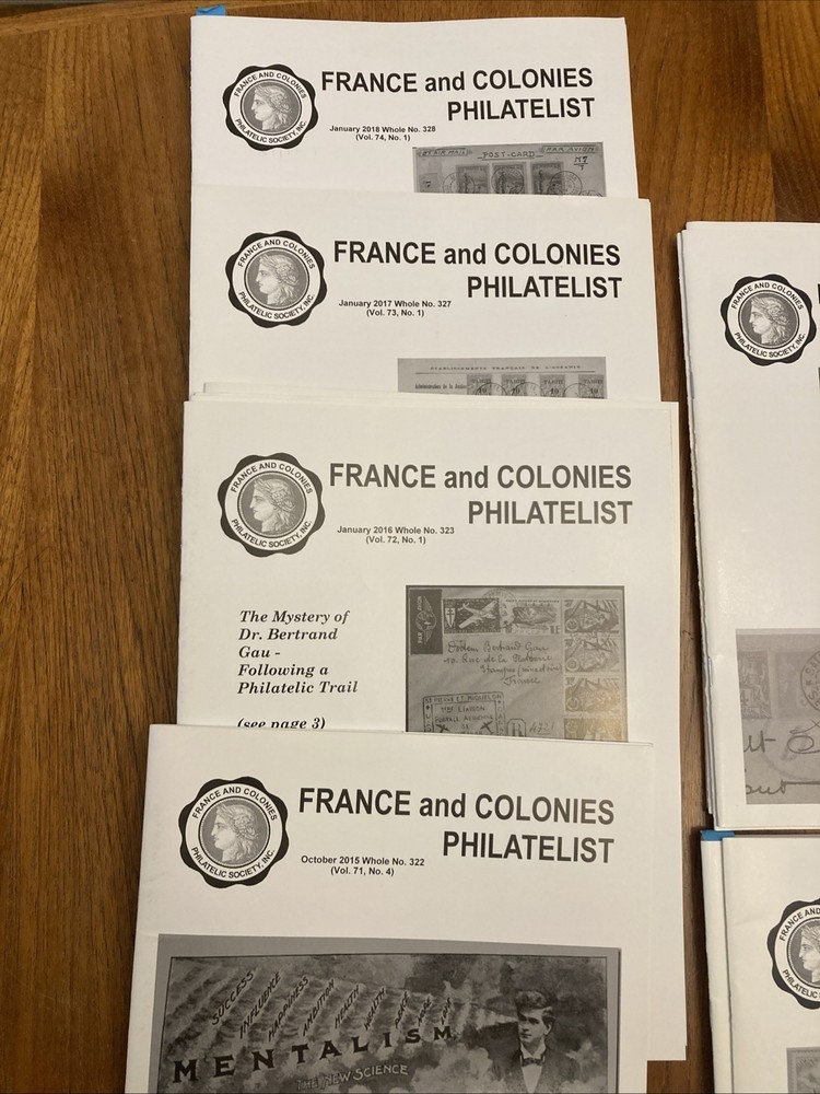30 Issues Of France And Colonies Philatelist 2015-2023