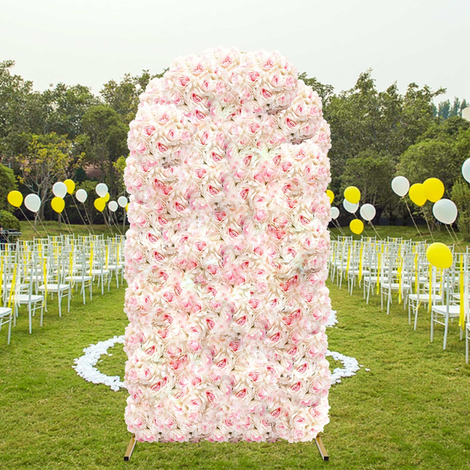 Gold Wedding Arch Stand Easy Assembly Metal Heavy Duty for Weddings Party Photo