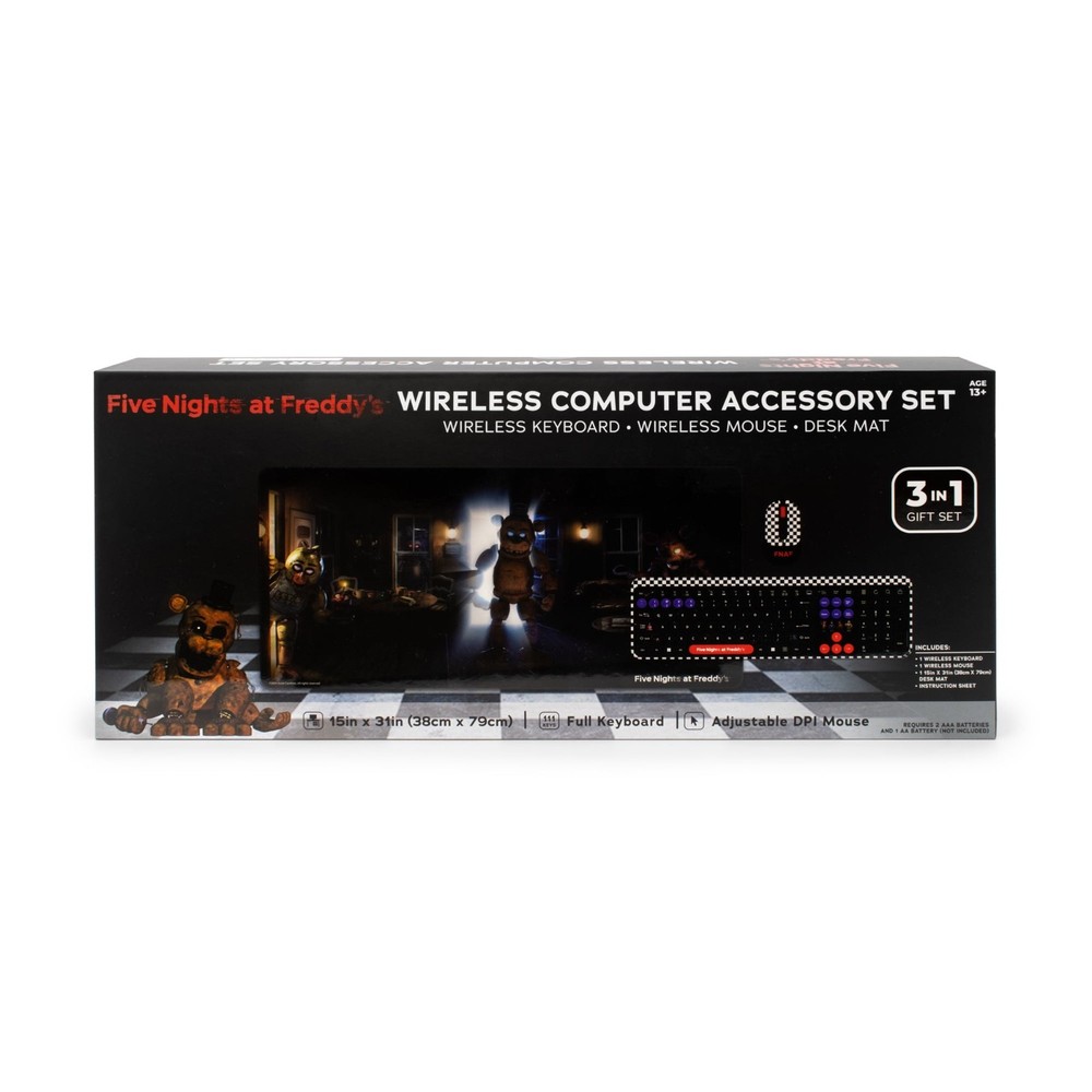 Five Nights at Freddy's Wireless Computer Keyboard Mouse & Mat - Accessory Set™