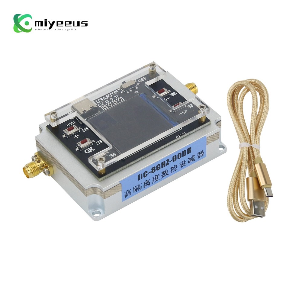 1.3-in TFT Screen DC-8GHz Digital Programmable Attenuator Isolation Attenuator