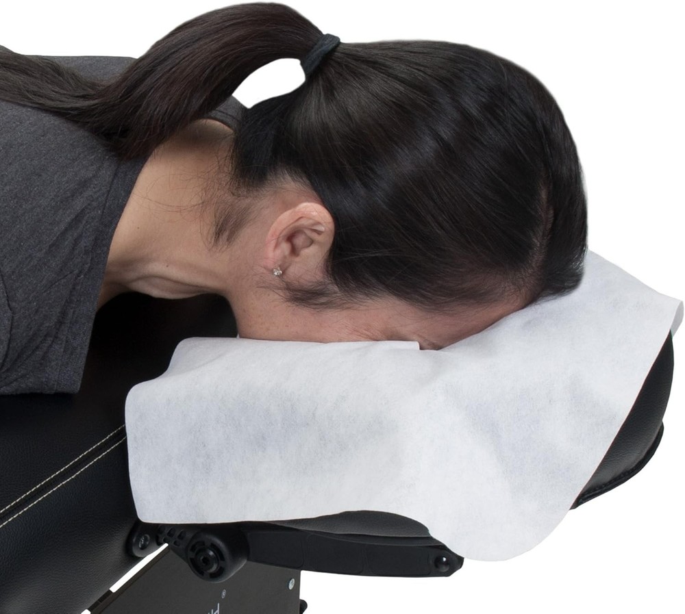 Disposable Face Cradle Covers 100 Pack Massage Table Headrest Covers Soft