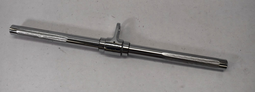 Lat Bar Pull Down Attachment For Cable Machine 20" L w Knurled Grip Tool
