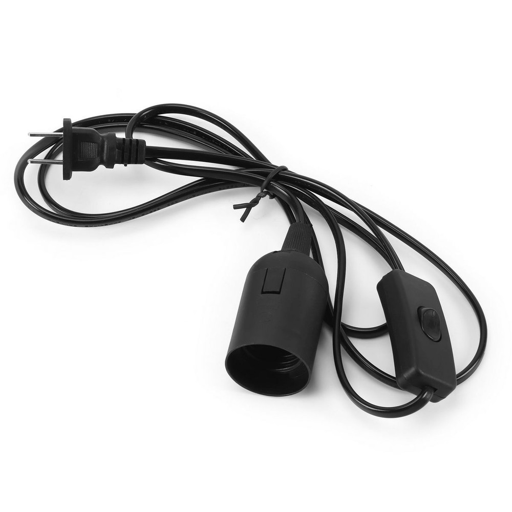 71" Light Lamp Cord Cable Switch E26/E27 Bulb Socket Extension Hanging Pendant