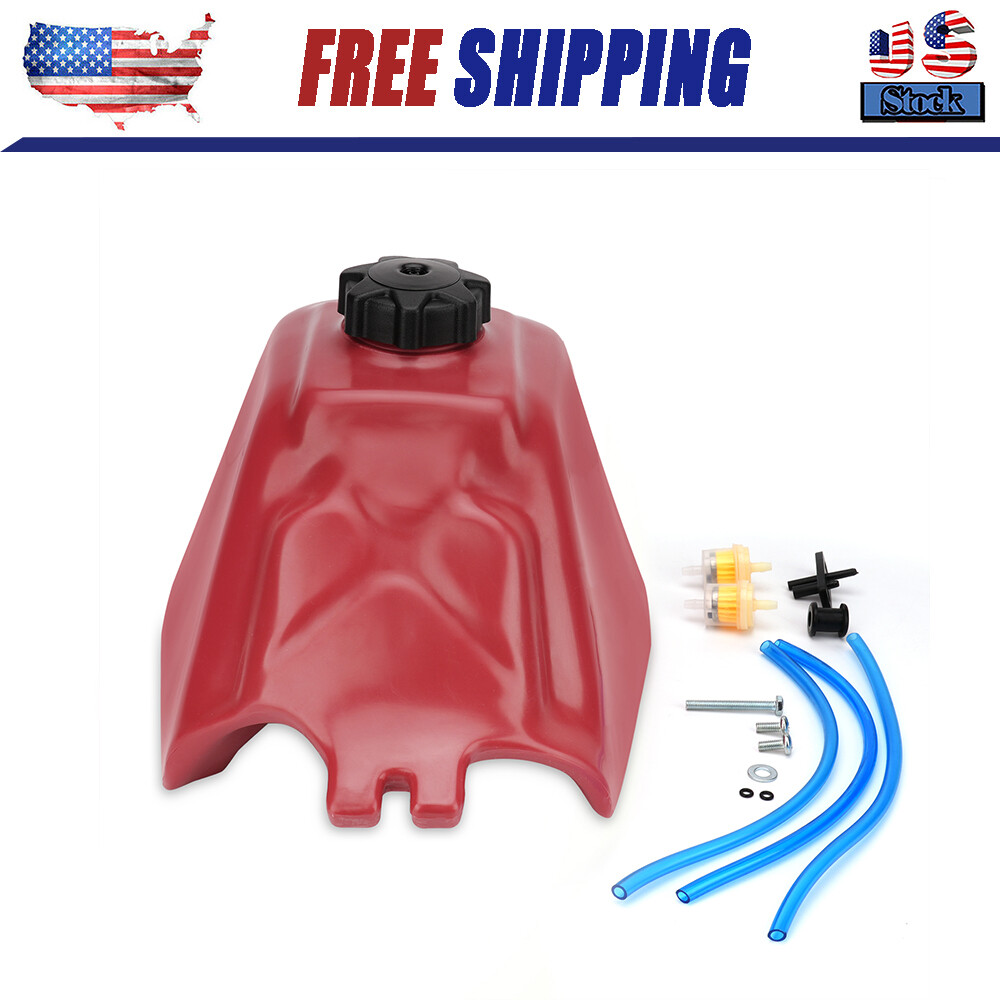 Fuel Tank Gas Tank for 1985-1986 Honda TRX125 Fourtrax 125 Plastic Red