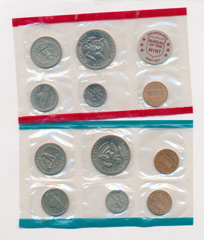 1971 US MINT UNCIRCULATED COIN SET P D