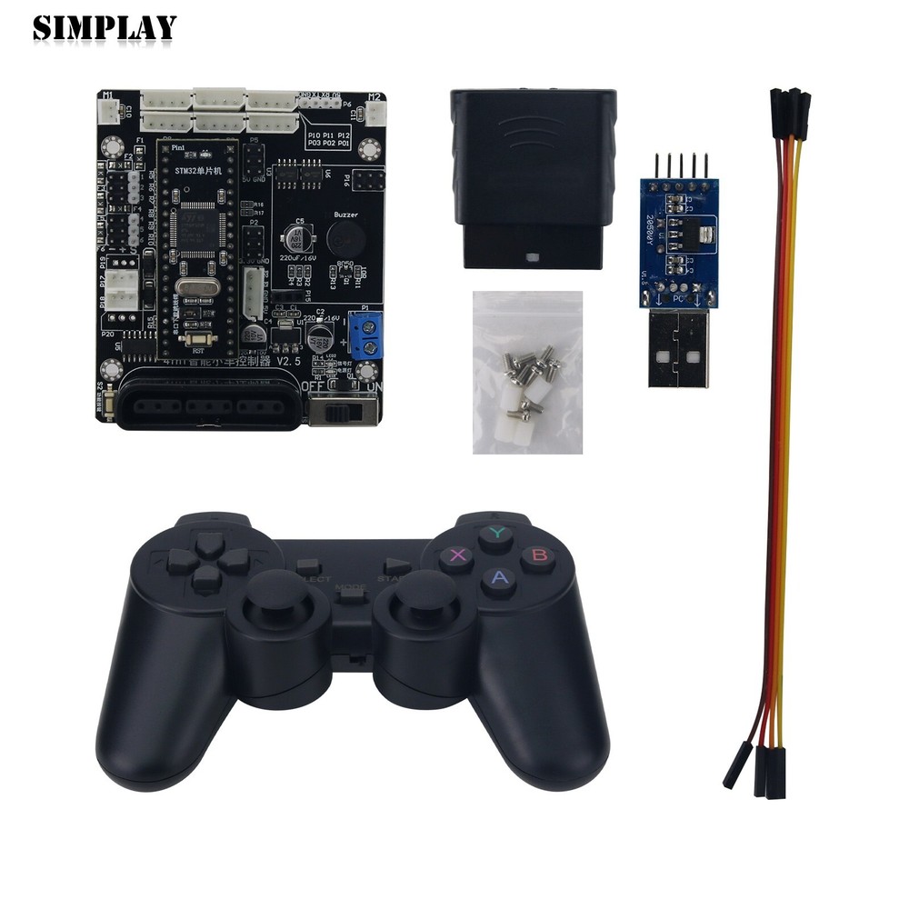 6CH Servo Controller + 2CH Motor Control Bluetooth Handle Remote Control