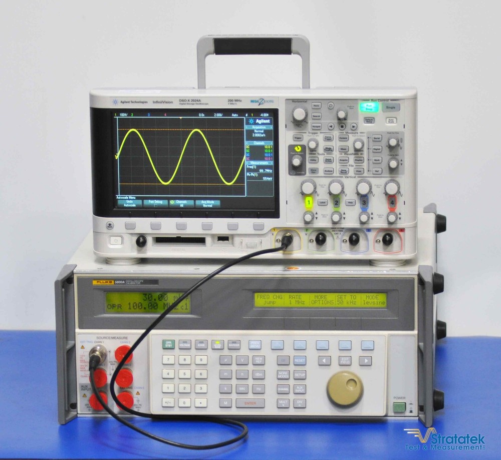 Fluke 5800A Oscilloscope Calibrator 5 Channel Option 5800A-5 Scope 600MHz