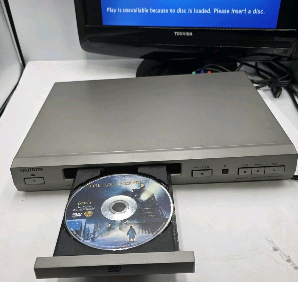 Oritron DVD3119 DVD CD MP3 Player Progressive Scan No Remote