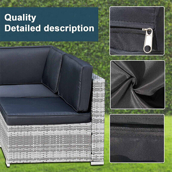 14 PCs Outdoor Patio Furniture Cushion Cover Set Replacement Covers Slipcover