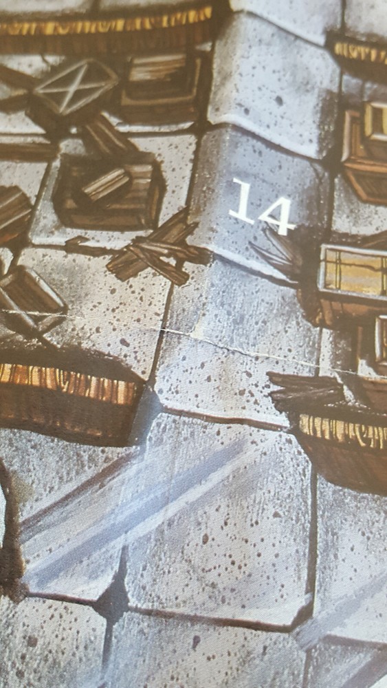 POSTER MAP FOR QUEST FOR THE SILVER SWORD MODULE DUNGEONS & DRAGONS TSR