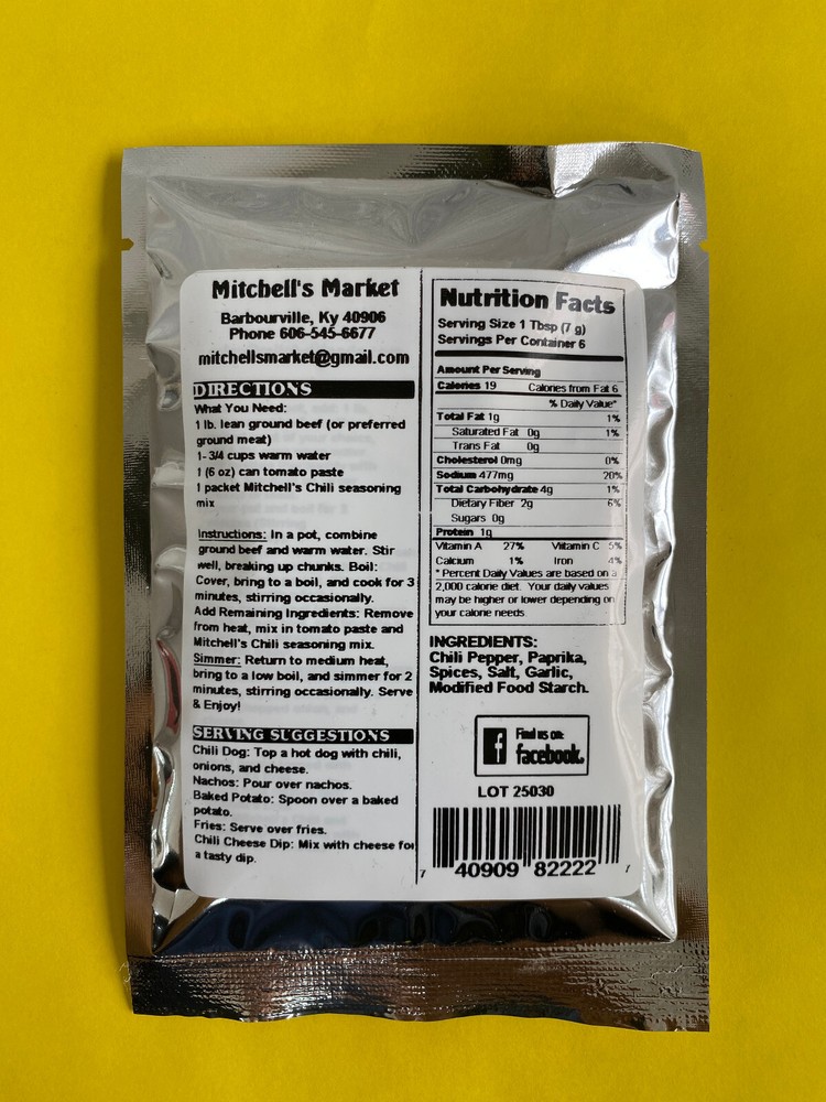 Mitchell's Chili Mix