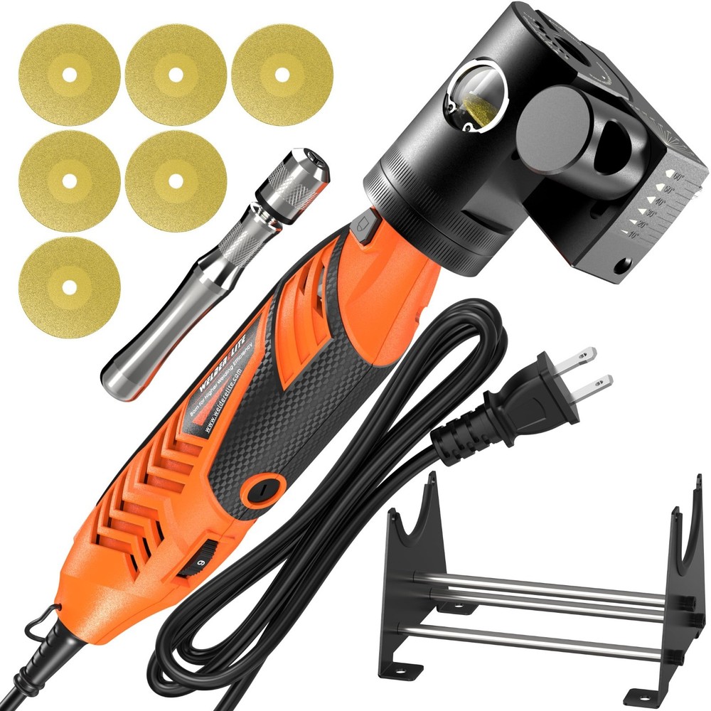 Tungsten Electrode Sharpener Grinder, Adjustable 10°-60°, Fits 0.040"-1/8" TIG E