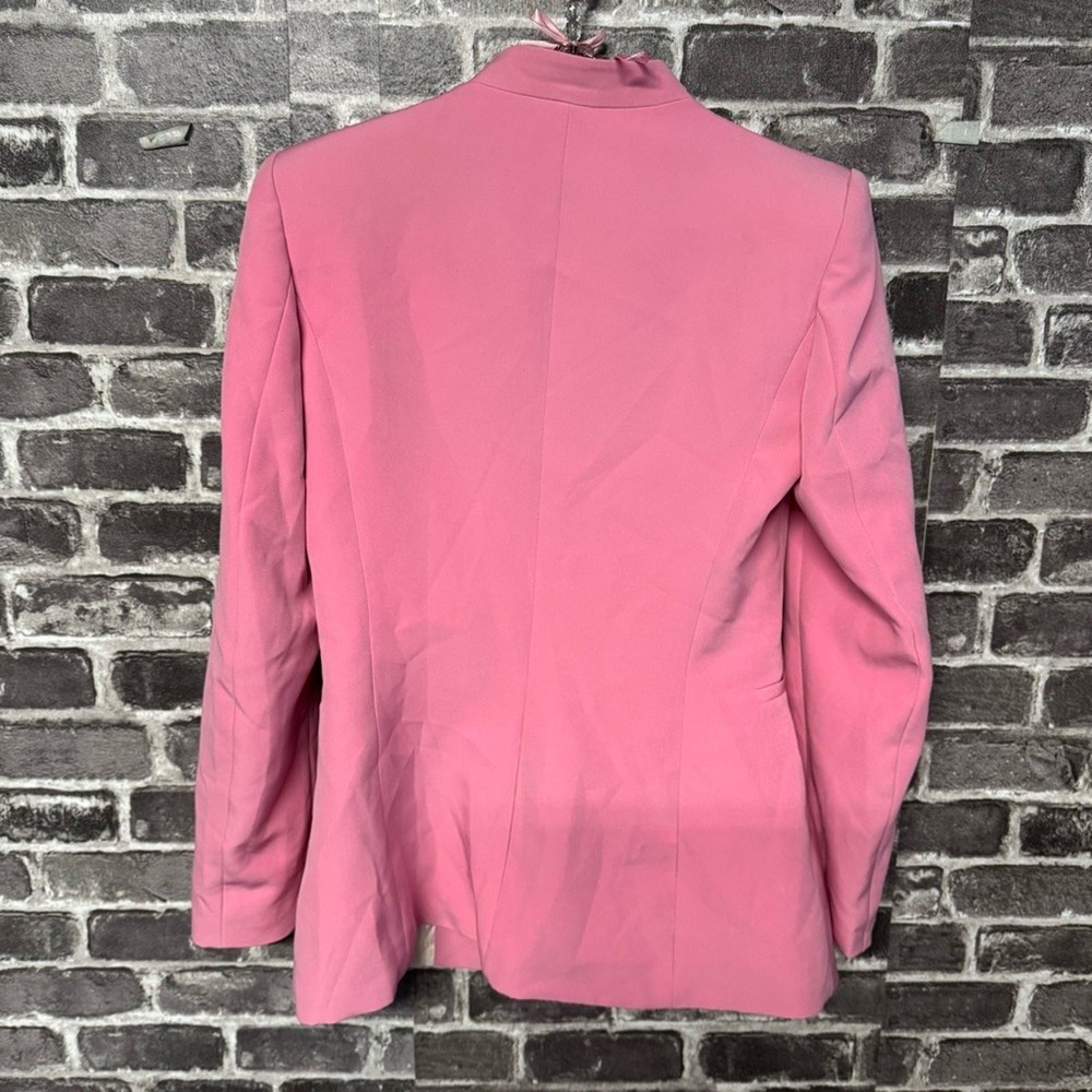Zara blazer pink hook loop closure pockets SIZE SMALL S