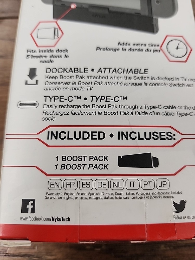 Nyko Boost Pak Dockable Battery Park Nintendo Switch