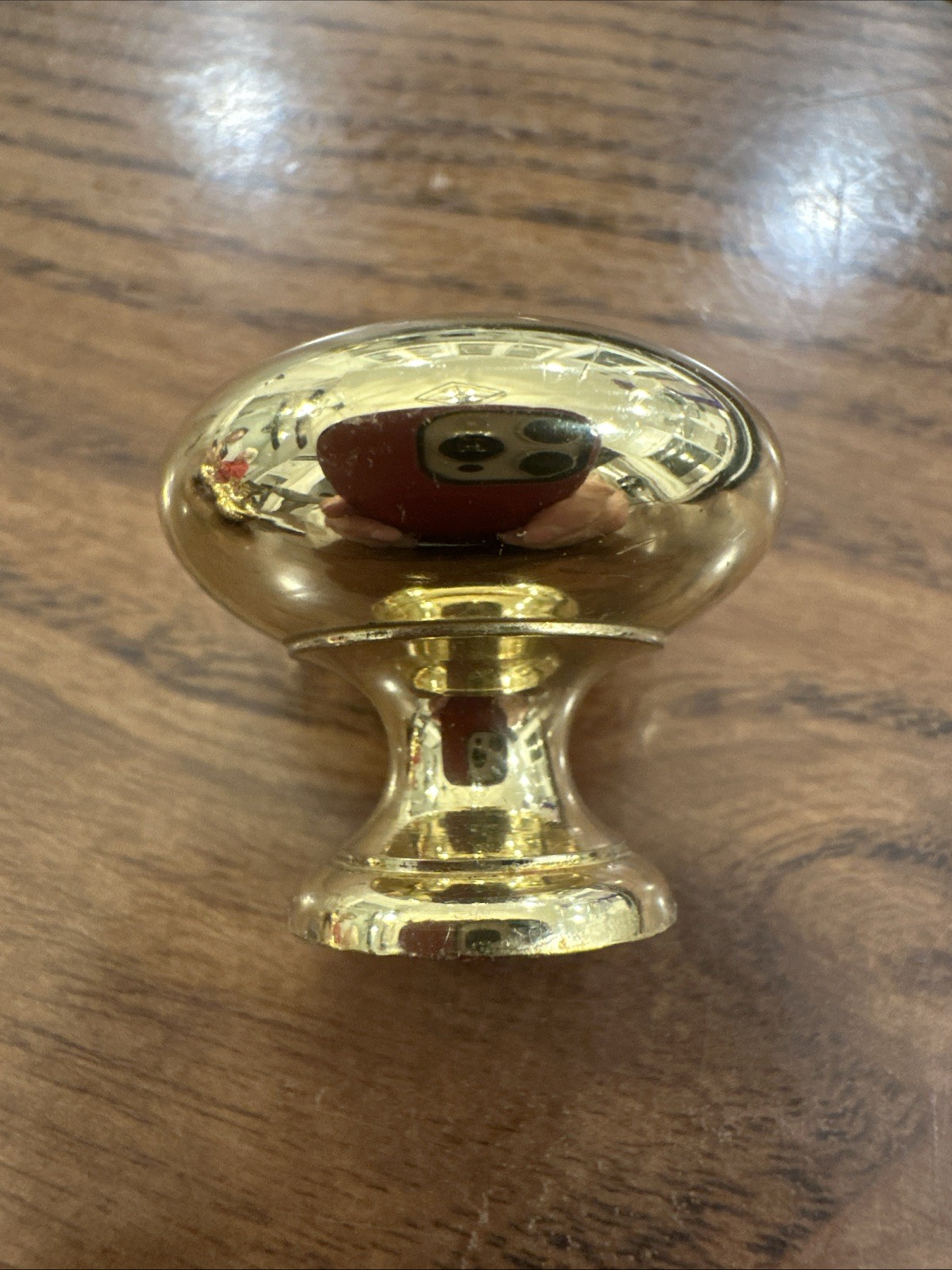 Set of 8 Vintage Solid Brass Door Drawer Cabinet Round Knob Pulls 1.25" Diameter