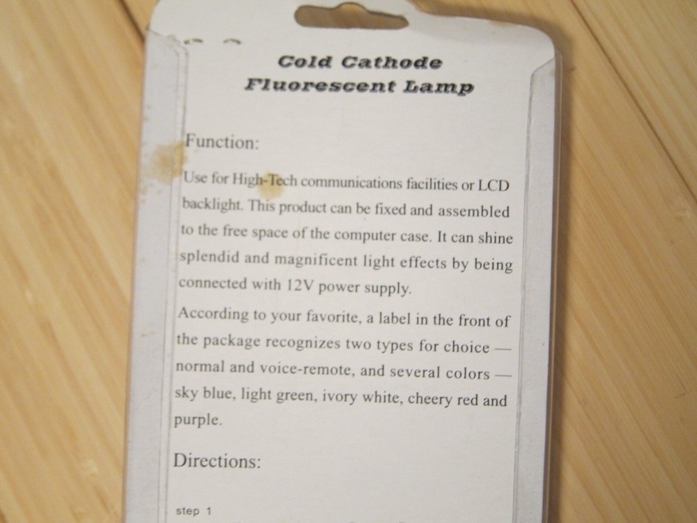 Vintage COOLMAX Cold Cathode Fluorescent Lamp Light Computer Case - Light Green