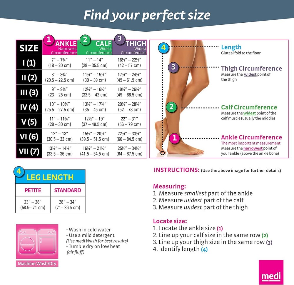 Mediven Plus OPEN TOE REGULAR Thigh High Compression Stocking 40-50 Pick Size