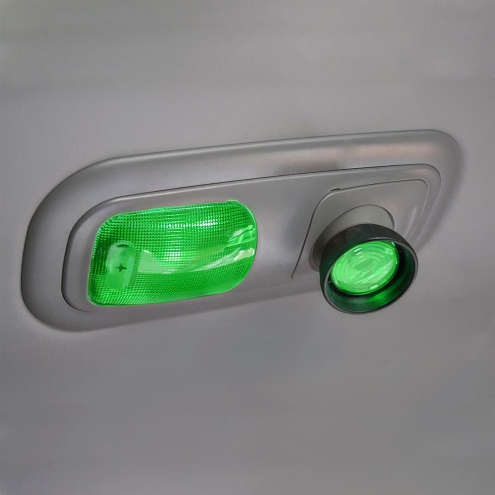 Green Rectangular Dome Light Lens For 2006+ Peterbilt 357/378/379/385/386/389
